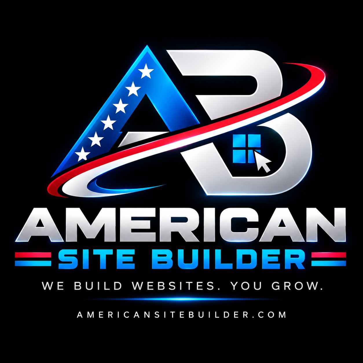 American Site Builder logo — We build websites. You grow. americansitebuilder.com